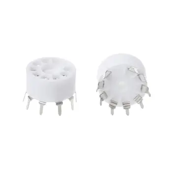 10pcs 9-pin Outlet Electronic Tube Ceramic Sockets Gold Plated Tube Holder Audio Accessories
10pcs 9-pin Outlet Electronic Tube Ceramic Sockets Gold Plated Tube Holder Audio Accessories