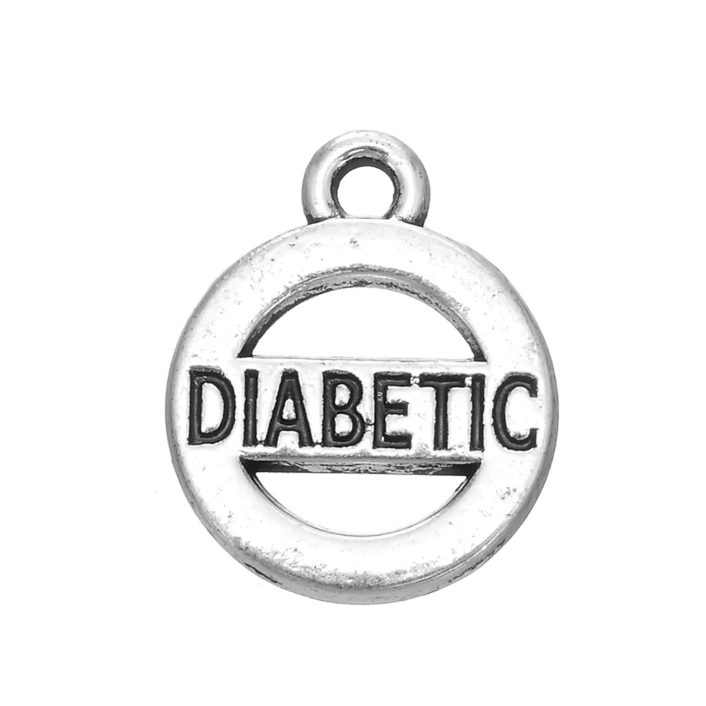 EUEAVAN 20pcs Metal DIABETIC Medical Alert Charm Oval Shape Word Message Pendant Antique Silver Color Jewelry Finding
EUEAVAN 20pcs Metal DIABETIC Medical Alert Charm Oval Shape Word Message Pendant Antique Silver Color Jewelry Finding