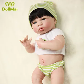 

35cm full silicone vinyl reborn babies dolls bebe alive handmade realistic bonecas pacifier+clothes vivid Children Best Gifts