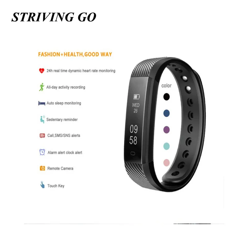 Bluetooth ID115HR Smart band Activity Fitness 4.0 Fit Bit Tracker Sport Bracelet Wristband Pedometer PK M2 ID115 TW64 ID107 H3
Bluetooth ID115HR Smart band Activity Fitness 4.0 Fit Bit Tracker Sport Bracelet Wristband Pedometer PK M2 ID115 TW64 ID107 H3