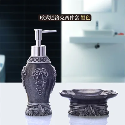 Resin 2pcs/set 2colors Bathroom Set European Bottle Hand Washing Liquid Soap Box Holder Emulsion Bottles Latex Wedding Gifts
Resin 2pcs/set 2colors Bathroom Set European Bottle Hand Washing Liquid Soap Box Holder Emulsion Bottles Latex Wedding Gifts