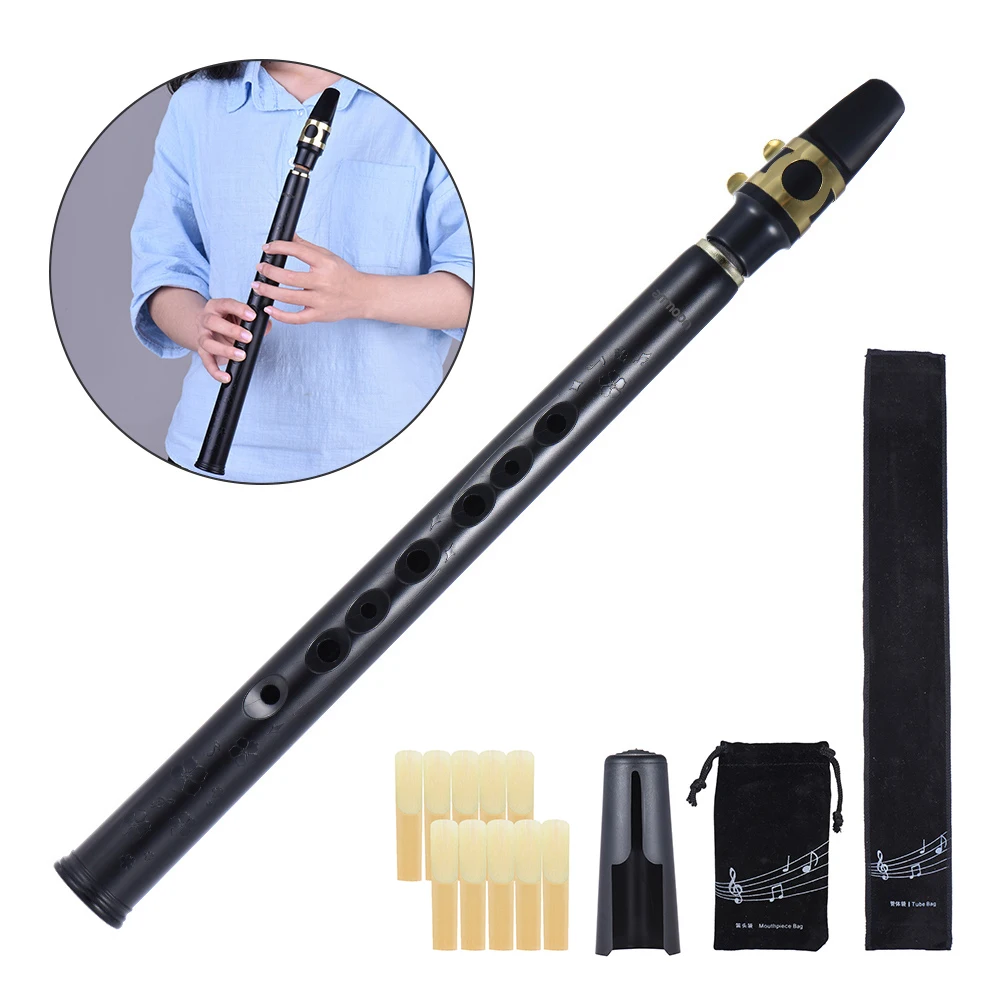 ammoon Mini Pocket Bb Saxophone Sax ABS with Alto Mouthpieces 10pcs Reed Carrying Bag Woodwind Instrument
ammoon Mini Pocket Bb Saxophone Sax ABS with Alto Mouthpieces 10pcs Reed Carrying Bag Woodwind Instrument
