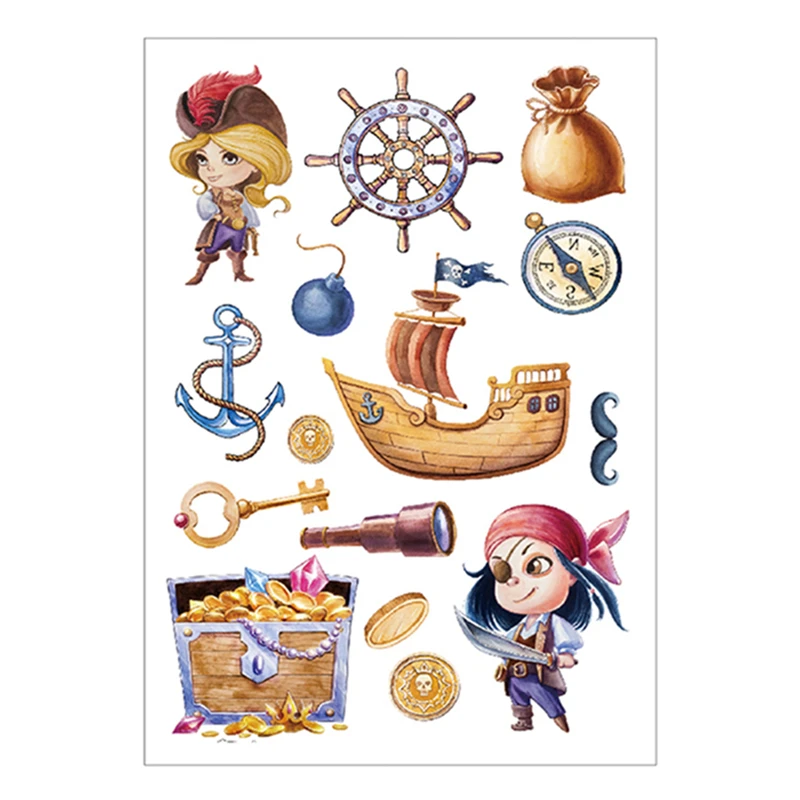 Nu-TATY Cartoon pattern Pirate Ship child temporary tattoo sticker Flash , Waterproof Fake Tatoo Henna Wall Sticker
Nu-TATY Cartoon pattern Pirate Ship child temporary tattoo sticker Flash , Waterproof Fake Tatoo Henna Wall Sticker