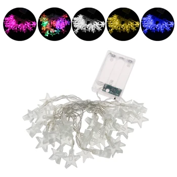 YAM 3.2m 30 LED IP65 Waterproof Stars Fairy String Light Battery Operated Xmas Party Decor White/Warm White/RGB/Blue/Pink
YAM 3.2m 30 LED IP65 Waterproof Stars Fairy String Light Battery Operated Xmas Party Decor White/Warm White/RGB/Blue/Pink