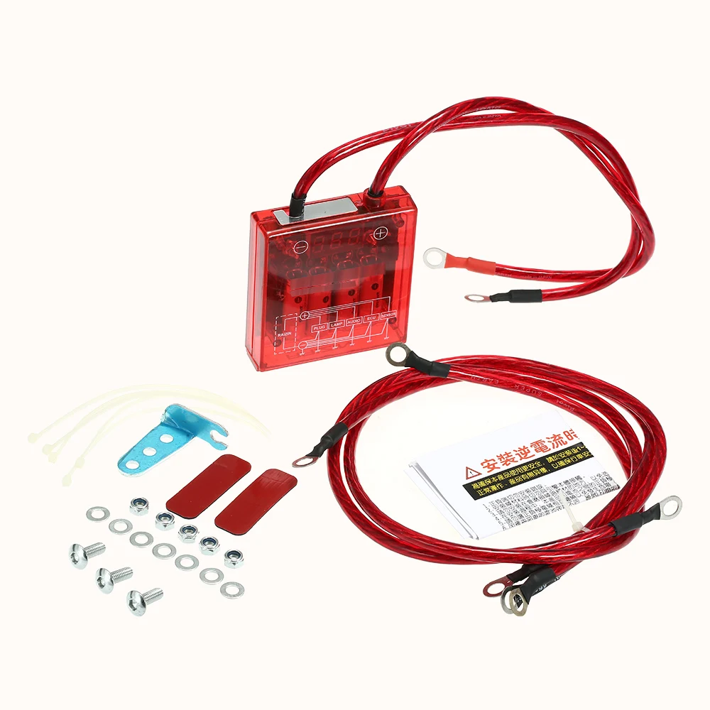 Universal Car Digital Voltage Stabilizer 12V Electric Voltage Regulator Rectifier with Earth Ground Cables and Mounting Hardware Kit
Universal Car Digital Voltage Stabilizer 12V Electric Voltage Regulator Rectifier with Earth Ground Cables and Mounting Hardware Kit