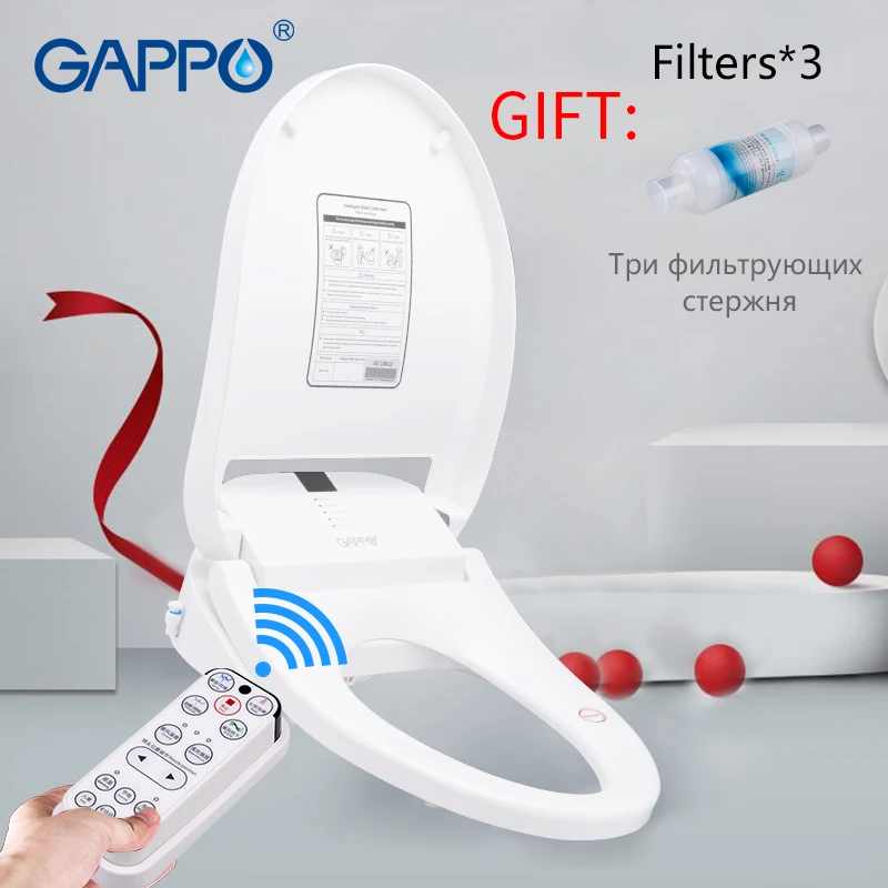 

GAPPO Toilet Seats Intelligent Heated bidet Smart Bidet Toilet Seats clean dry Electric Bidet cover heat sits