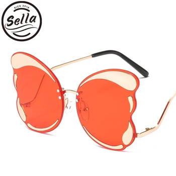 Sella European Fashion Women Oversized Butterfly Sunglasses Brand Designer Rimless Mirror Coating Gradient Lens Summer Glasses
Sella European Fashion Women Oversized Butterfly Sunglasses Brand Designer Rimless Mirror Coating Gradient Lens Summer Glasses