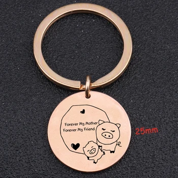 Engraved Forever My Mother Forever My Friend Round Stainless Steel Keychain For Mother's Day Gift Key Ring Holder Charm Tag
Engraved Forever My Mother Forever My Friend Round Stainless Steel Keychain For Mother's Day Gift Key Ring Holder Charm Tag