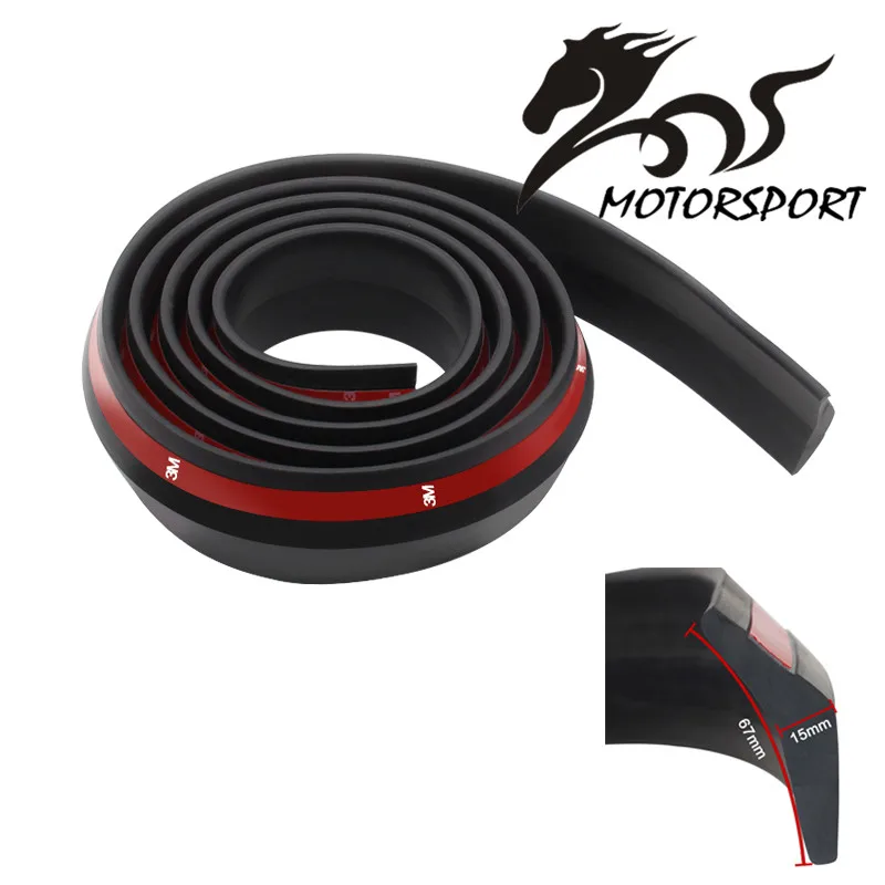 Thickening upgraded version Rubber Soft Black bumper Strip Car Exterior Front Bumper Lip Kit 65mm Width
Thickening upgraded version Rubber Soft Black bumper Strip Car Exterior Front Bumper Lip Kit 65mm Width