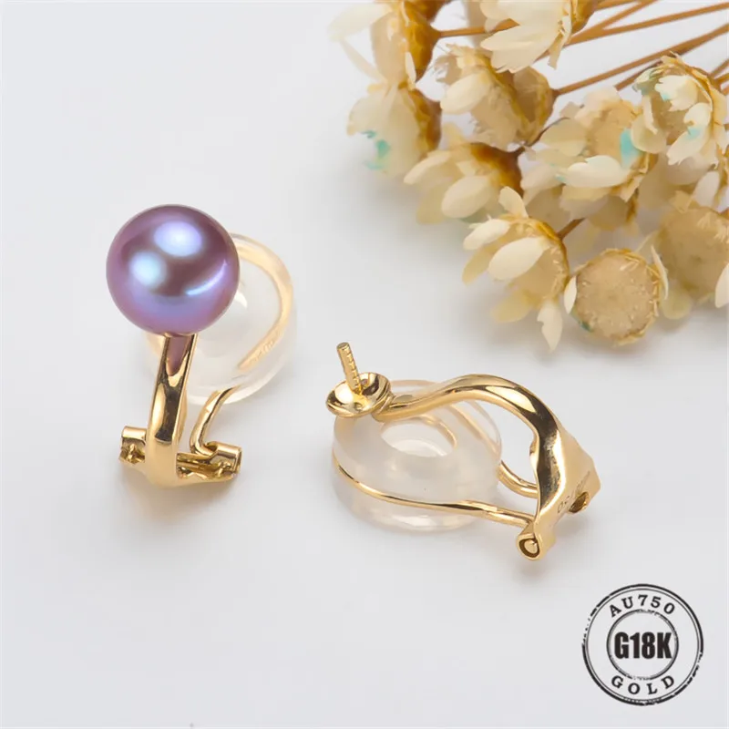 DIY Earrings Jewelry Findings Blank Earrings Bracket AU750 G18K Yellow Gold Simple Bracket Natural Pearl Needle Cap Accessories 
DIY Earrings Jewelry Findings Blank Earrings Bracket AU750 G18K Yellow Gold Simple Bracket Natural Pearl Needle Cap Accessories