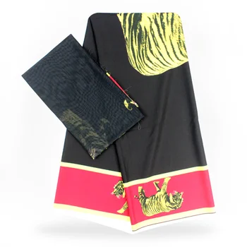 Black silk fabric with big tiger nigerian silk chiffon fabric soft material high quality african fabric 4+2yards/lot YBS-17
Black silk fabric with big tiger nigerian silk chiffon fabric soft material high quality african fabric 4+2yards/lot YBS-17
