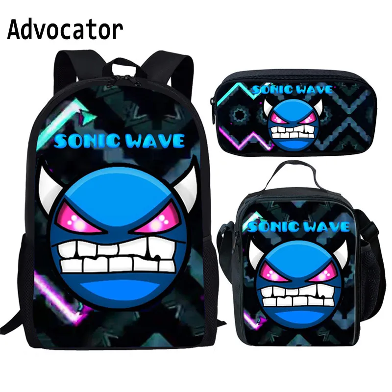 ADVOCATOR Schoolbag Geometry Dash Print 3pcs/set Cartoon Children School Bags for Girls Kids Backpack Child Bookbag for Student
ADVOCATOR Schoolbag Geometry Dash Print 3pcs/set Cartoon Children School Bags for Girls Kids Backpack Child Bookbag for Student