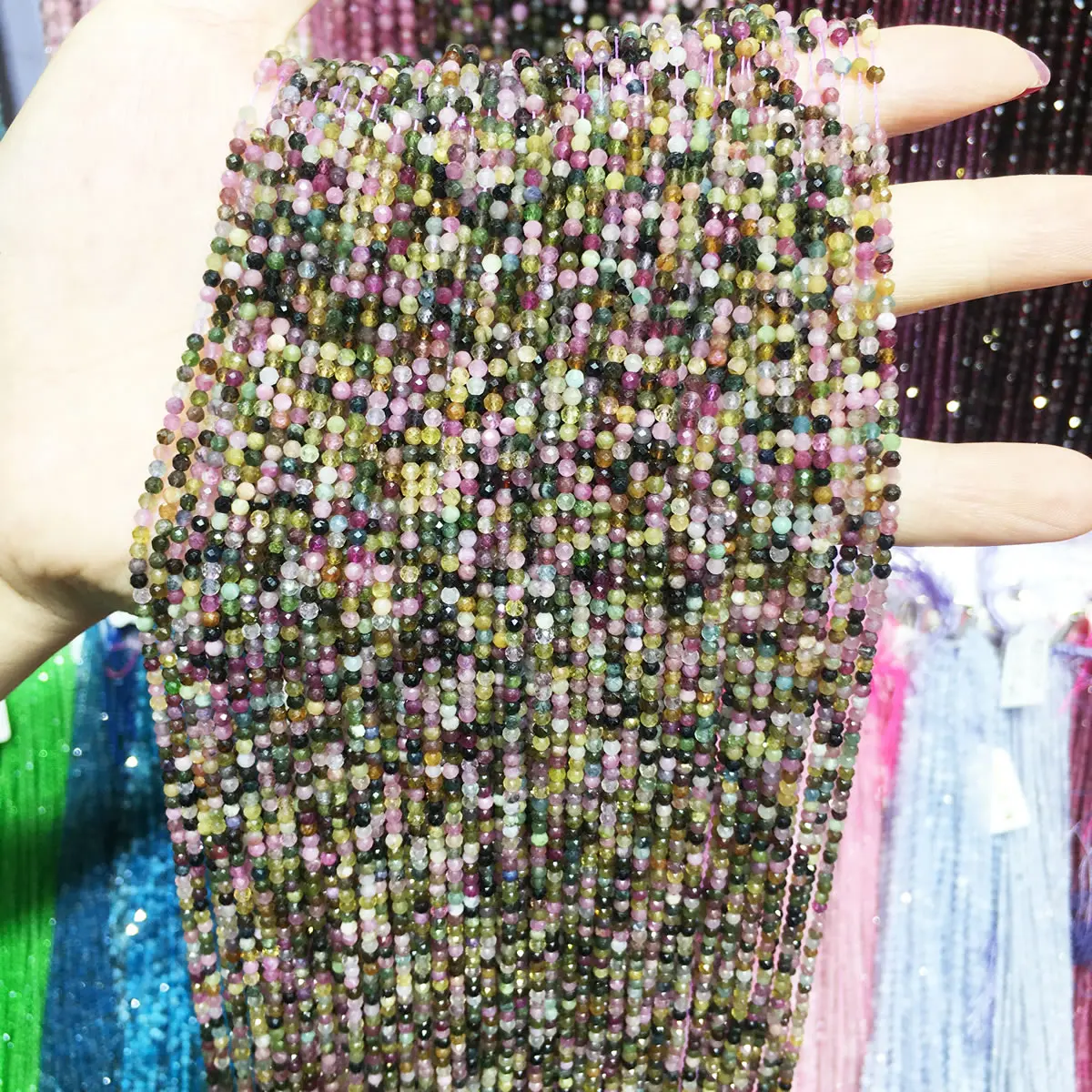 Natural Stone Tourmaline Small Beads Round Section Loose Bead for Jewelry Making DIY Necklace Bracelets Size 2mm 3mm
Natural Stone Tourmaline Small Beads Round Section Loose Bead for Jewelry Making DIY Necklace Bracelets Size 2mm 3mm
