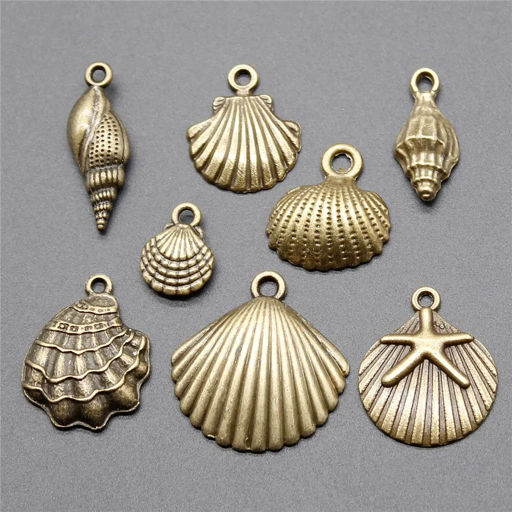 10pcs Marine Collection Seashell Charm Conch Pendants Jewelry Making Conch Charm For Jewelry Making Antique Bronze Color
10pcs Marine Collection Seashell Charm Conch Pendants Jewelry Making Conch Charm For Jewelry Making Antique Bronze Color