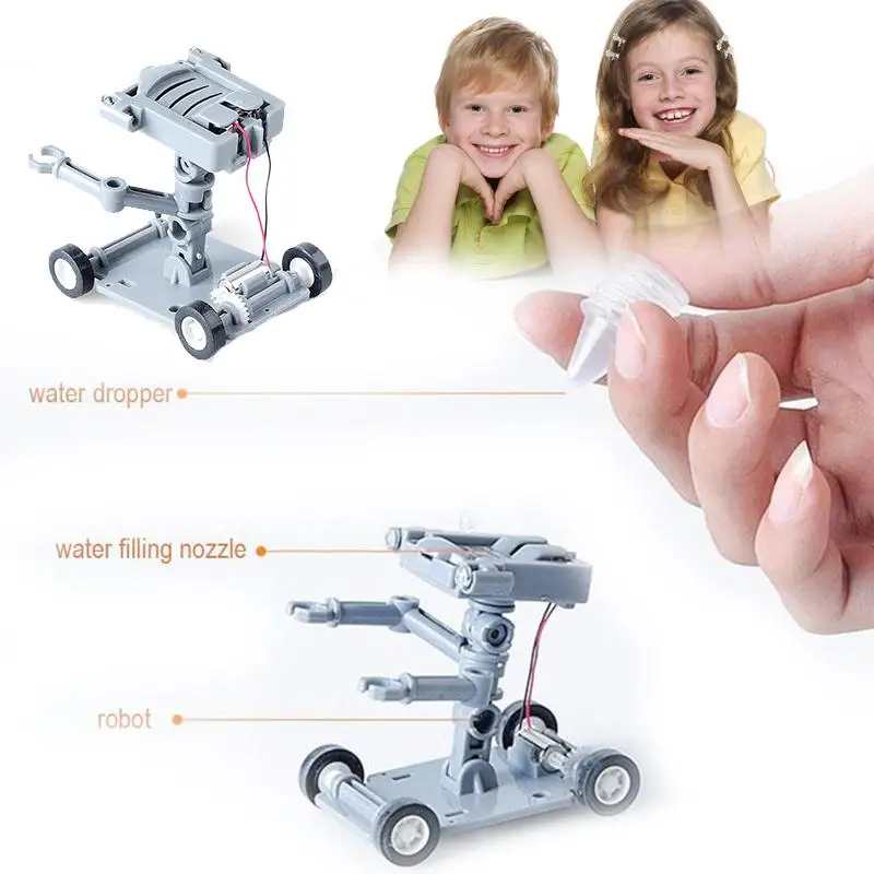DIY Assembly Salt Water Power Rechargeable Robot Kit Set Toys Model Kid Children
DIY Assembly Salt Water Power Rechargeable Robot Kit Set Toys Model Kid Children