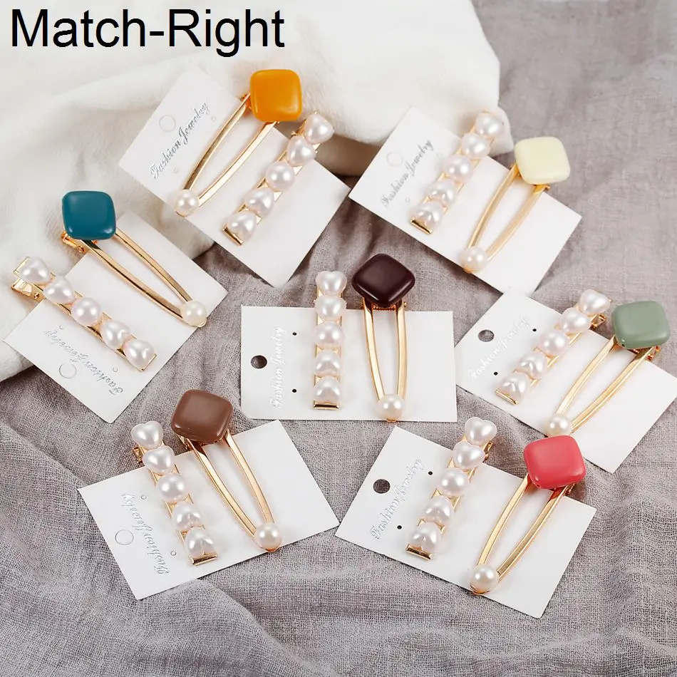Match-Right 2PCS Pearl Hair Clip Pin Styling Ornaments Crab Bobby Hairpin Hair Jewelry Accessories Barrette Tiara trombone NR178
Match-Right 2PCS Pearl Hair Clip Pin Styling Ornaments Crab Bobby Hairpin Hair Jewelry Accessories Barrette Tiara trombone NR178