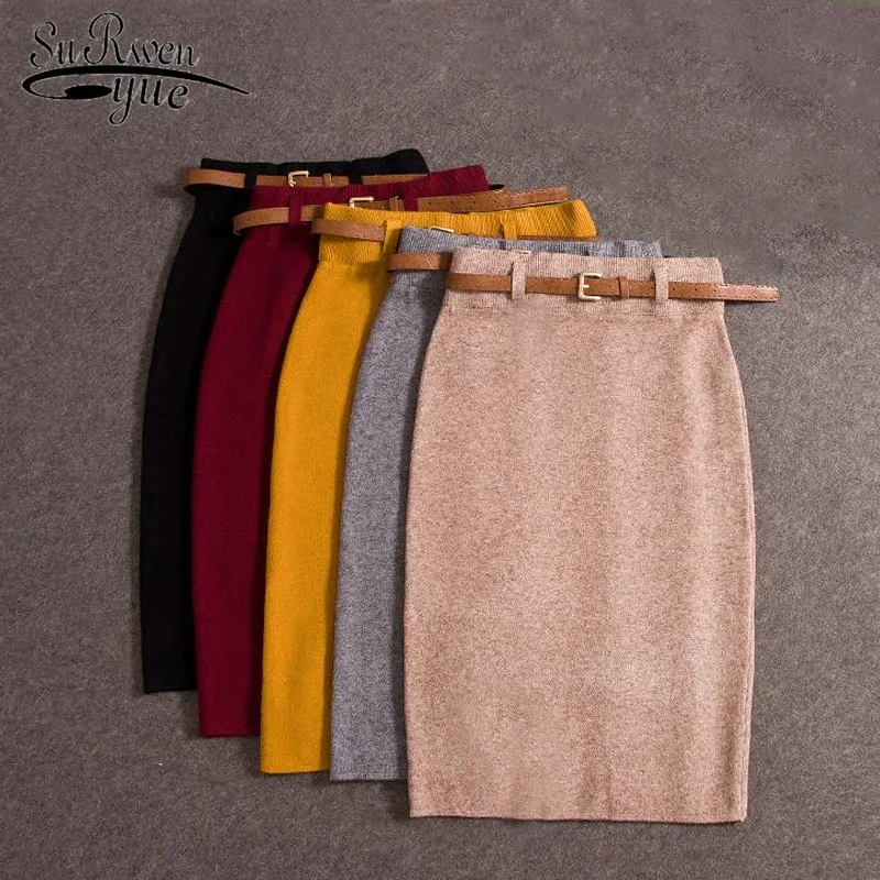 Fashion Autumn Winter Skirt Women 2018 High Waist Sexy Split Package Hip Women Skirt Knitting Solid Female Pencil Skirt 1148 40
Fashion Autumn Winter Skirt Women 2018 High Waist Sexy Split Package Hip Women Skirt Knitting Solid Female Pencil Skirt 1148 40
