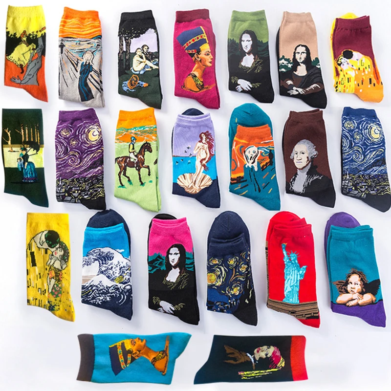 Hot Dropship Autumn winter Retro Women New Art Van Gogh Mural World Famous Oil Painting Series Men Socks Funny Socks
Hot Dropship Autumn winter Retro Women New Art Van Gogh Mural World Famous Oil Painting Series Men Socks Funny Socks