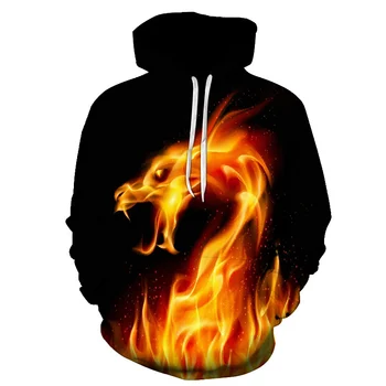 Hot Selling Fashion Hoodie Men Black 3d Sweatshirts Print Fire Dragon Hooded Hoodies Snake Sweatshirts Unisex Pullovers 6XL
Hot Selling Fashion Hoodie Men Black 3d Sweatshirts Print Fire Dragon Hooded Hoodies Snake Sweatshirts Unisex Pullovers 6XL
