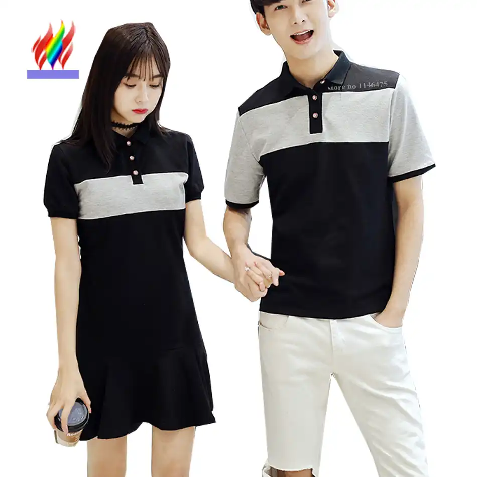 couple t shirt and dress