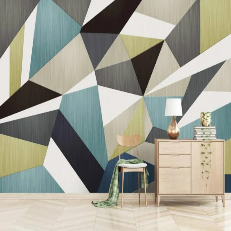 Modern Minimalist Nordic Geometric TV Living Room Wall Mural Wallpaper for Living Room
Modern Minimalist Nordic Geometric TV Living Room Wall Mural Wallpaper for Living Room