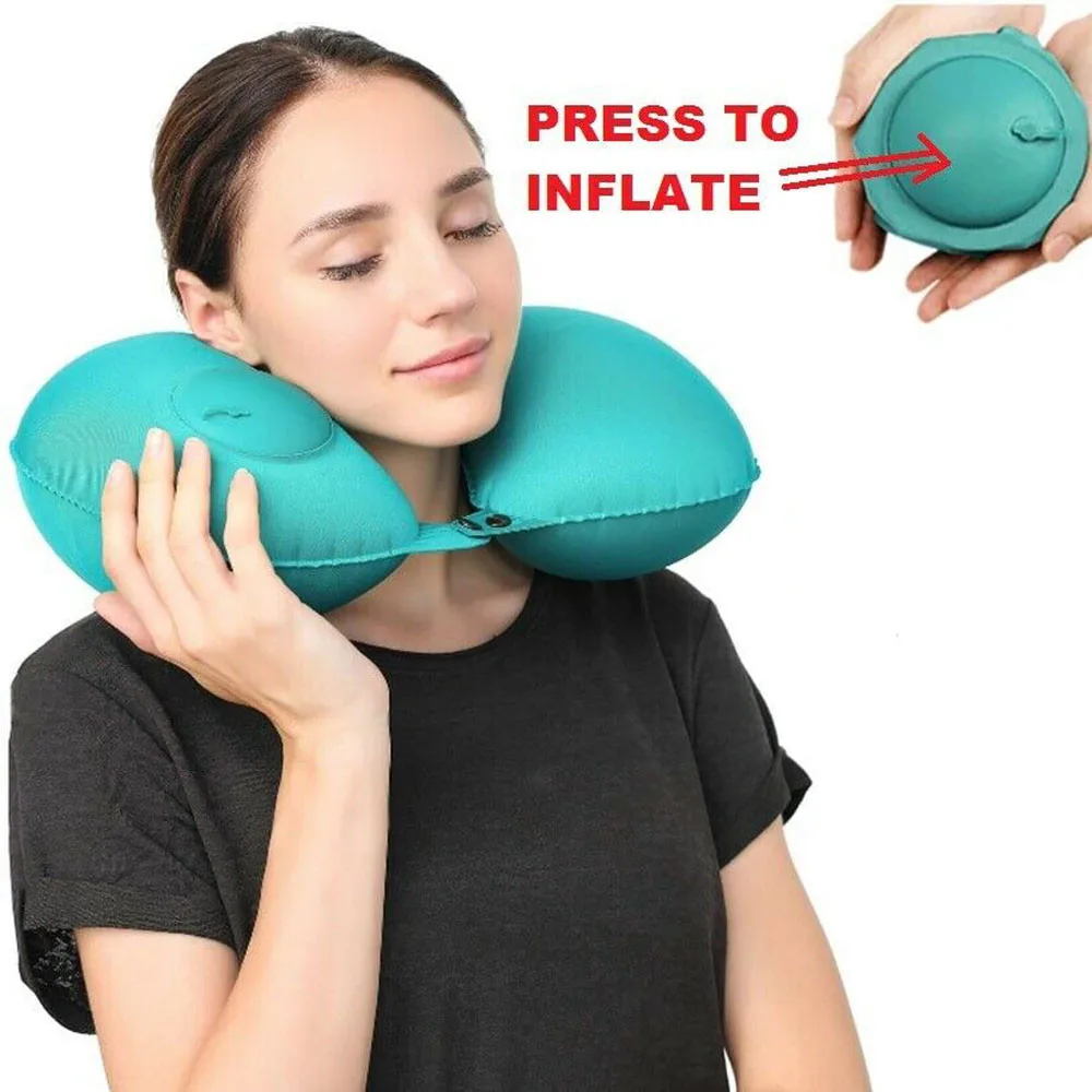 ISHOWTIENDA 2019 New Air Cushion Self-inflating Button U-Shape Travel Neck Pillow Inflatable Airplane Pillow
ISHOWTIENDA 2019 New Air Cushion Self-inflating Button U-Shape Travel Neck Pillow Inflatable Airplane Pillow