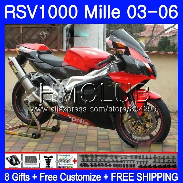 Bodys For Aprilia RSV1000 R RR 03 04 05 06 RSV1000R Mille 123HM.17 RSV1000R Black red hot RSV1000RR 2003 2004 2005 2006 Fairings
Bodys For Aprilia RSV1000 R RR 03 04 05 06 RSV1000R Mille 123HM.17 RSV1000R Black red hot RSV1000RR 2003 2004 2005 2006 Fairings