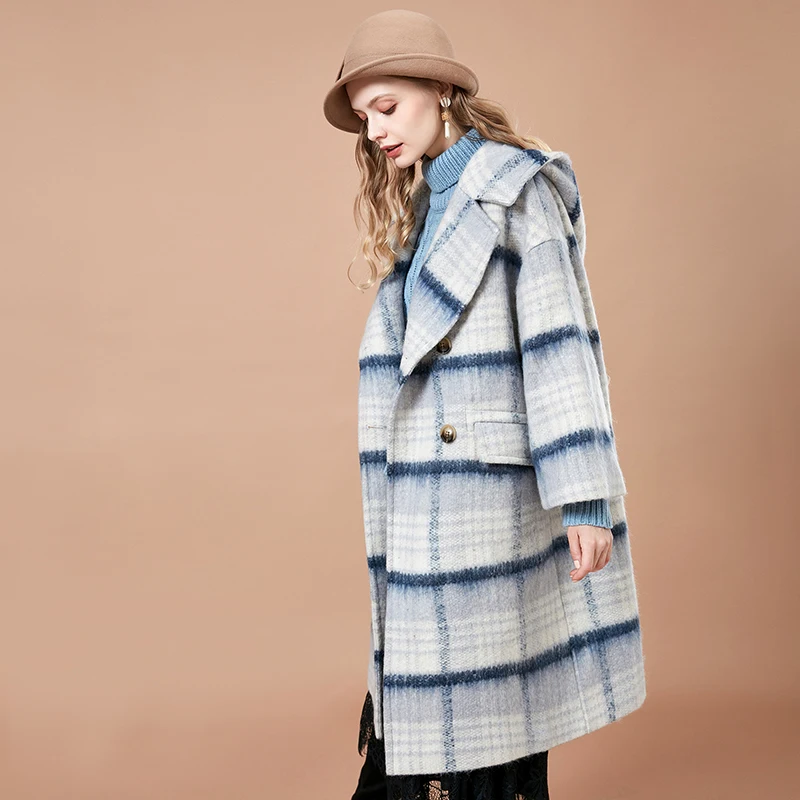 ARTKA 2018 Winter New Women Vintage Long Coat Loose Plaid Hooded Woolen Coat Female FA15086D
ARTKA 2018 Winter New Women Vintage Long Coat Loose Plaid Hooded Woolen Coat Female FA15086D