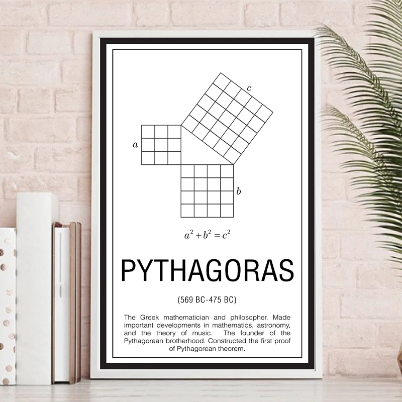 Abstract Black White Poster Maths Education Canvas Painting Nursery Baby Room Decor Mathematicians Pythagoras Wall Art Picture
Abstract Black White Poster Maths Education Canvas Painting Nursery Baby Room Decor Mathematicians Pythagoras Wall Art Picture