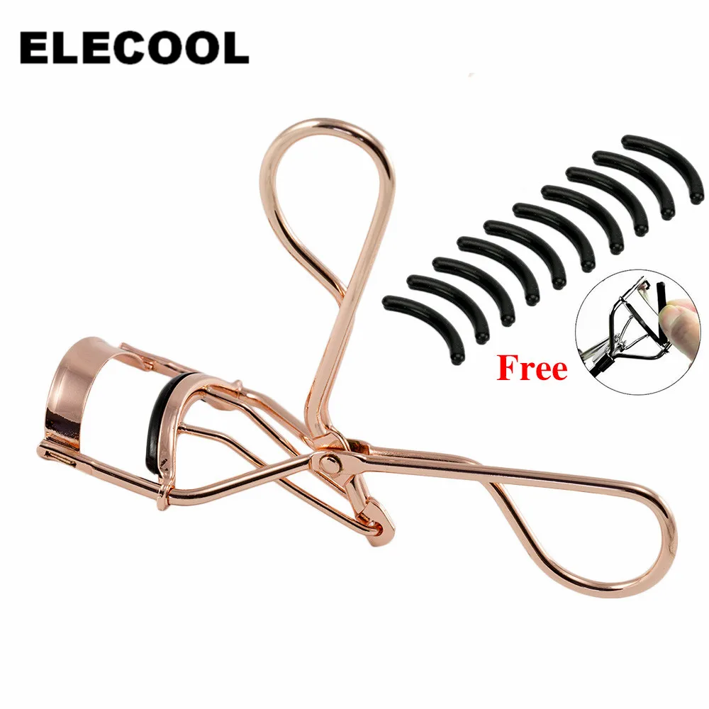 ELECOOL 1pc Woman Rose Gold Eyelashes Curler Curling Eye Lashes Clip+10pcs Eyelash Curler Replacement Pads Makeup Tools
ELECOOL 1pc Woman Rose Gold Eyelashes Curler Curling Eye Lashes Clip+10pcs Eyelash Curler Replacement Pads Makeup Tools