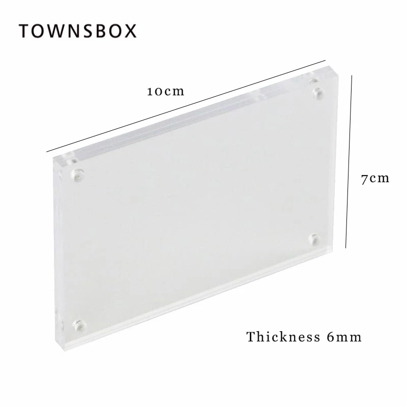 Acrylic Block Frame Magnetic Wall Mount Price Tag Display Wall Sticker Paper Info Frame Door Sign Holder Plate Name Card Cover
Acrylic Block Frame Magnetic Wall Mount Price Tag Display Wall Sticker Paper Info Frame Door Sign Holder Plate Name Card Cover