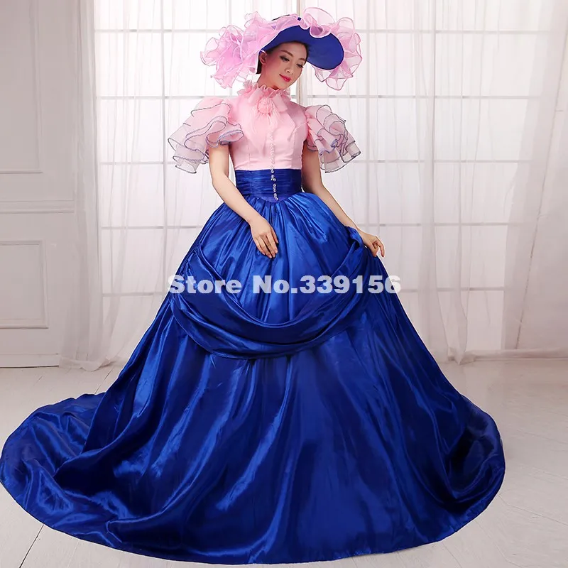 elegant pink and blue southern belle dress marie antoinette halloween costumes rococo and carnivale gowns dress - Blue Halloween Dress elegant pink and blue southern belle dress marie antoinette halloween costumes rococo and carnivale gowns dress - Blue Halloween Dress