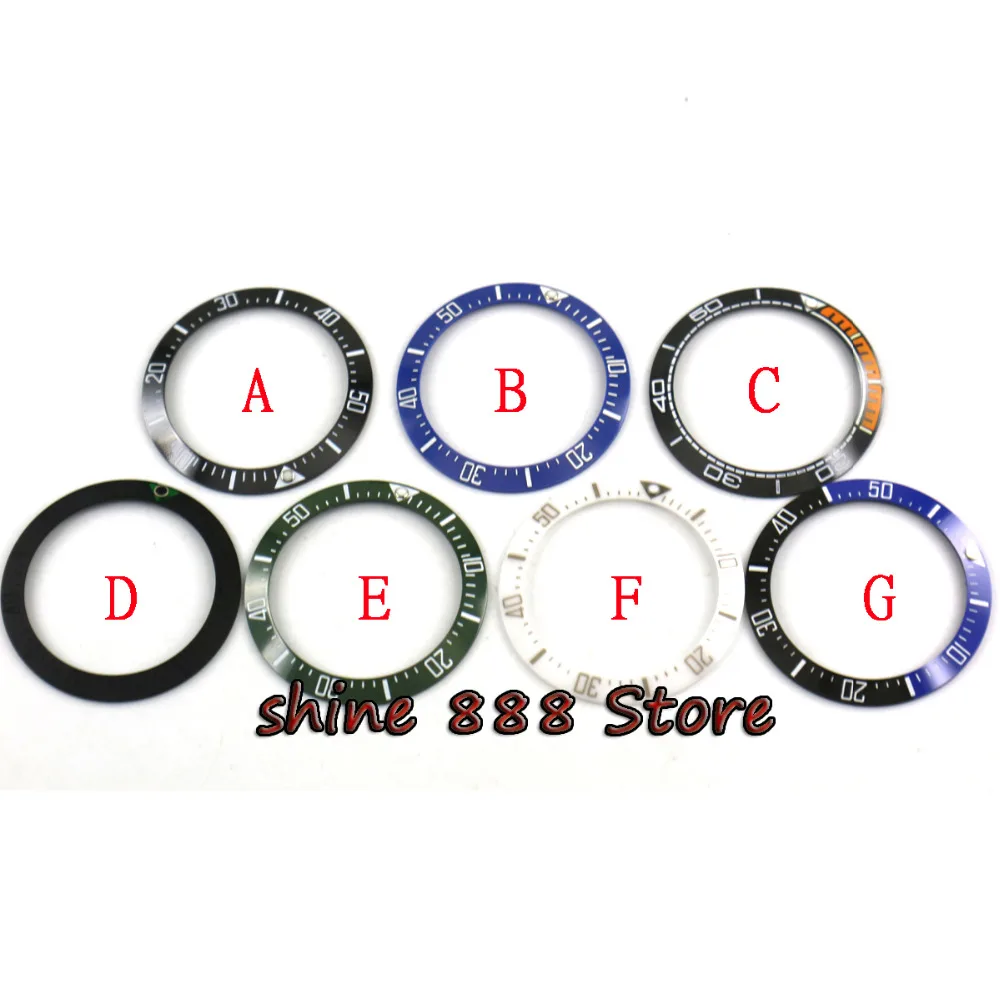 40mm black blue white green Ceramic Bezel insert for 43mm sub Automatic men's watch ( 7 types)
40mm black blue white green Ceramic Bezel insert for 43mm sub Automatic men's watch ( 7 types)