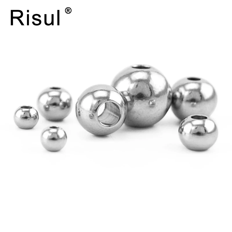 100pcs Stainless Steel 4/6/8/10mm Large Hole slide Beads for Jewelry Making Ball Silver gold color DIY Necklace Jewelry ball
100pcs Stainless Steel 4/6/8/10mm Large Hole slide Beads for Jewelry Making Ball Silver gold color DIY Necklace Jewelry ball