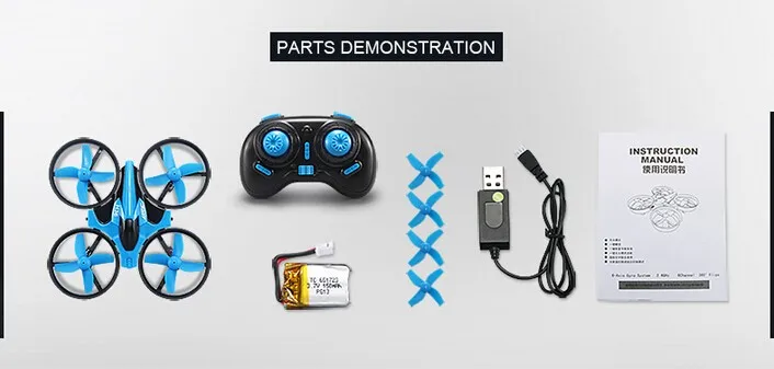 2017 Best Selling RC Drone 2.4G 6-axis gyro mini UFO drone original JJRC H36 rc quadcopter drone for sale