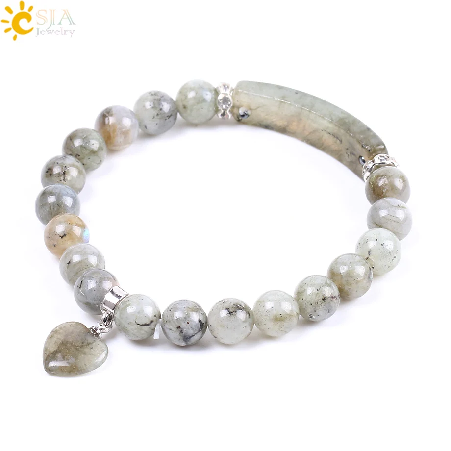 CSJA Natural Stone Bracelet Trendy Handmade Beaded Bangle Labradorite Beads Rectangle Love Heart for Women Men Yoga Jewelry F103
CSJA Natural Stone Bracelet Trendy Handmade Beaded Bangle Labradorite Beads Rectangle Love Heart for Women Men Yoga Jewelry F103