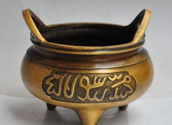 6" chinese tibet buddhism temple bronze joss Harvin statue incense burner Censer
6" chinese tibet buddhism temple bronze joss Harvin statue incense burner Censer