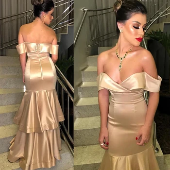 Champagne Off the Shoulder Mermaid Prom Dress Long Sexy V Neck Satin Formal Evening Dresses Floor Length Plus Size Party Gown
Champagne Off the Shoulder Mermaid Prom Dress Long Sexy V Neck Satin Formal Evening Dresses Floor Length Plus Size Party Gown