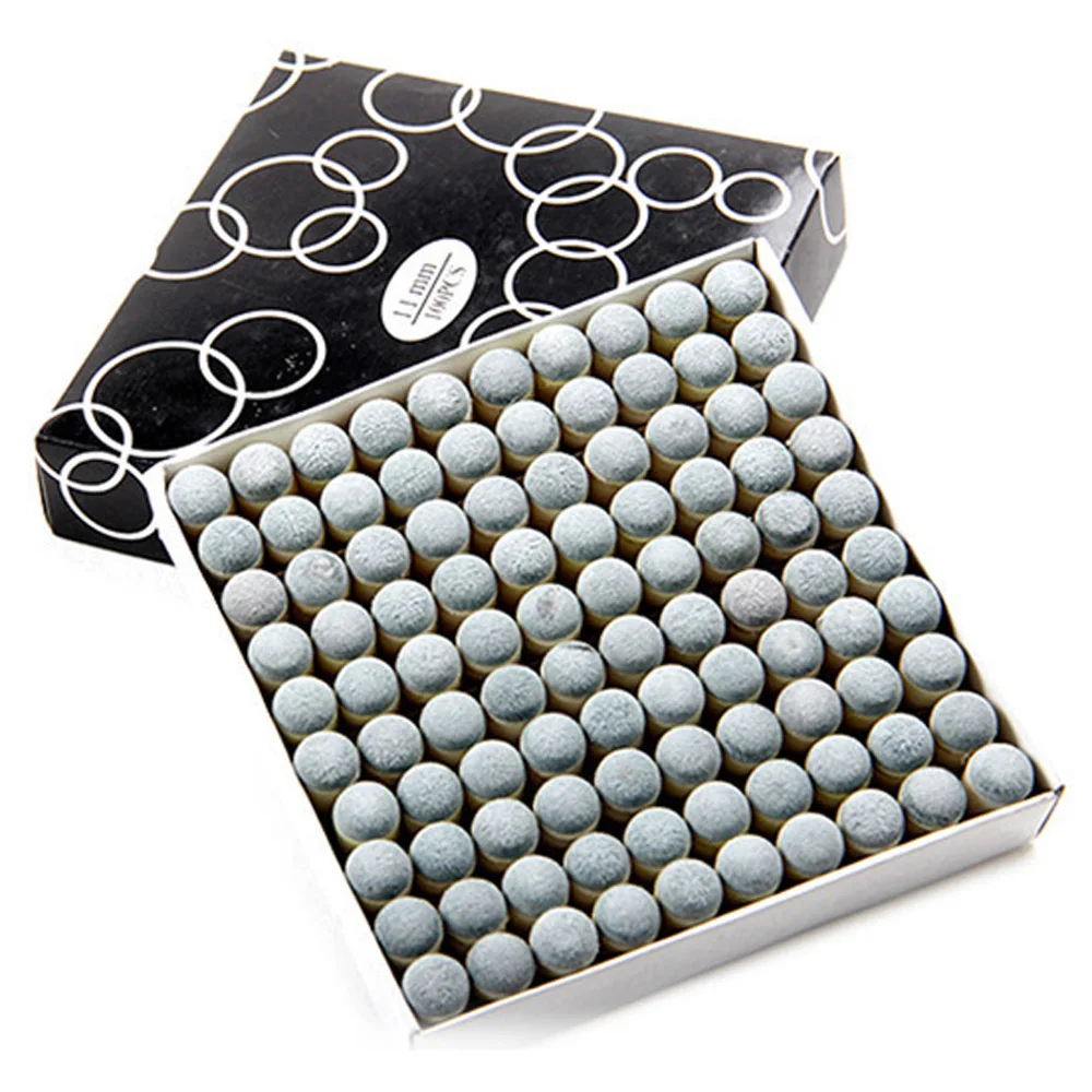 100Pcs Push-on Pool Snooker Billiard Tips Pool Cue Tips Slip-on Stick Billiard Accessories Grey Color Diameter 9/10/11/12/13mm
100Pcs Push-on Pool Snooker Billiard Tips Pool Cue Tips Slip-on Stick Billiard Accessories Grey Color Diameter 9/10/11/12/13mm