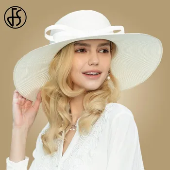 FS White Straw Hats For Women 2020 Sun Hats Summer Large Wide Brim Ladies Church Hat Beach Big Fedora Chapeau Paille
FS White Straw Hats For Women 2020 Sun Hats Summer Large Wide Brim Ladies Church Hat Beach Big Fedora Chapeau Paille
