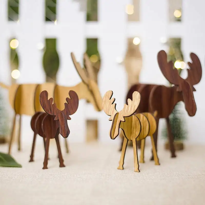 1pcs S/L DIY Wood Deer Elk Gift Christmas Cartoon Animal Wooden Deer Building Toys For Children Table Mini Home Toys For Child
1pcs S/L DIY Wood Deer Elk Gift Christmas Cartoon Animal Wooden Deer Building Toys For Children Table Mini Home Toys For Child