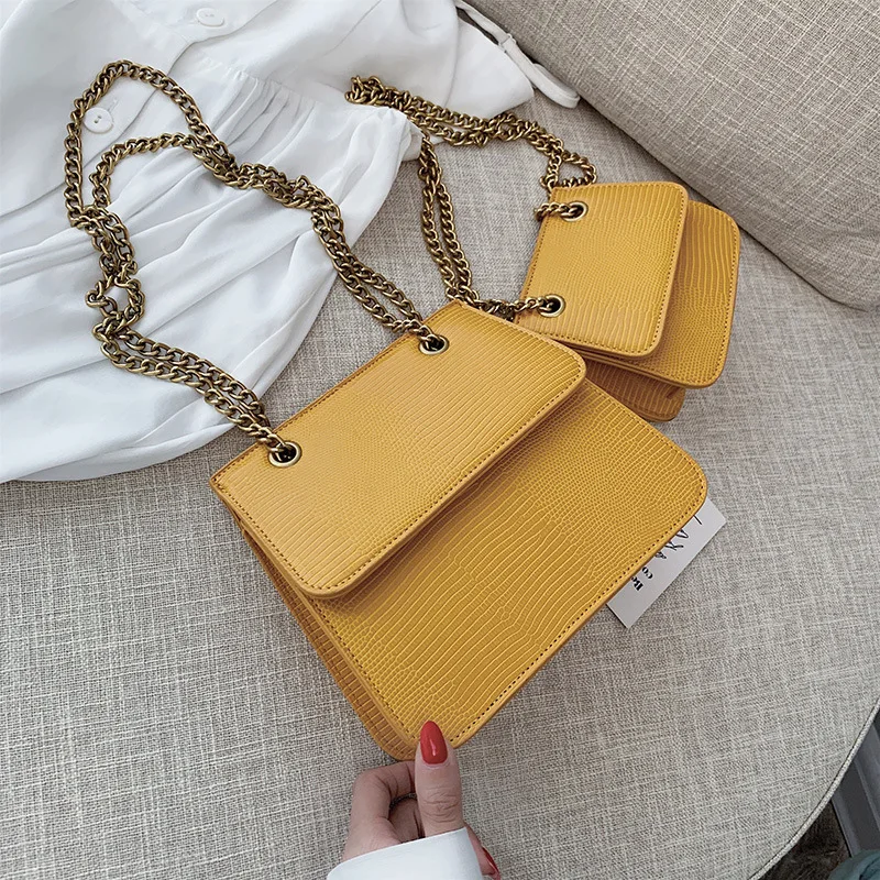 Lizard Pattern Designer Fashion Crossbody Bag Women Chain Simple Handbag Shoulder Bag Mother and Daughter Mini Messenger Bag
Lizard Pattern Designer Fashion Crossbody Bag Women Chain Simple Handbag Shoulder Bag Mother and Daughter Mini Messenger Bag