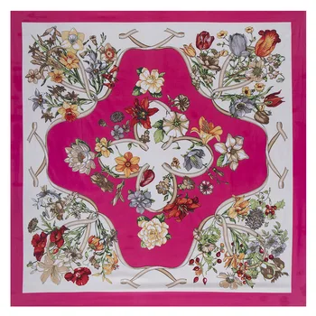 100% Twill Silk Women Scarf 130*130 Euro Flower Printed Print Square Scarves Luxury Brand Quality Gift Large Blue Silk Shawl
100% Twill Silk Women Scarf 130*130 Euro Flower Printed Print Square Scarves Luxury Brand Quality Gift Large Blue Silk Shawl