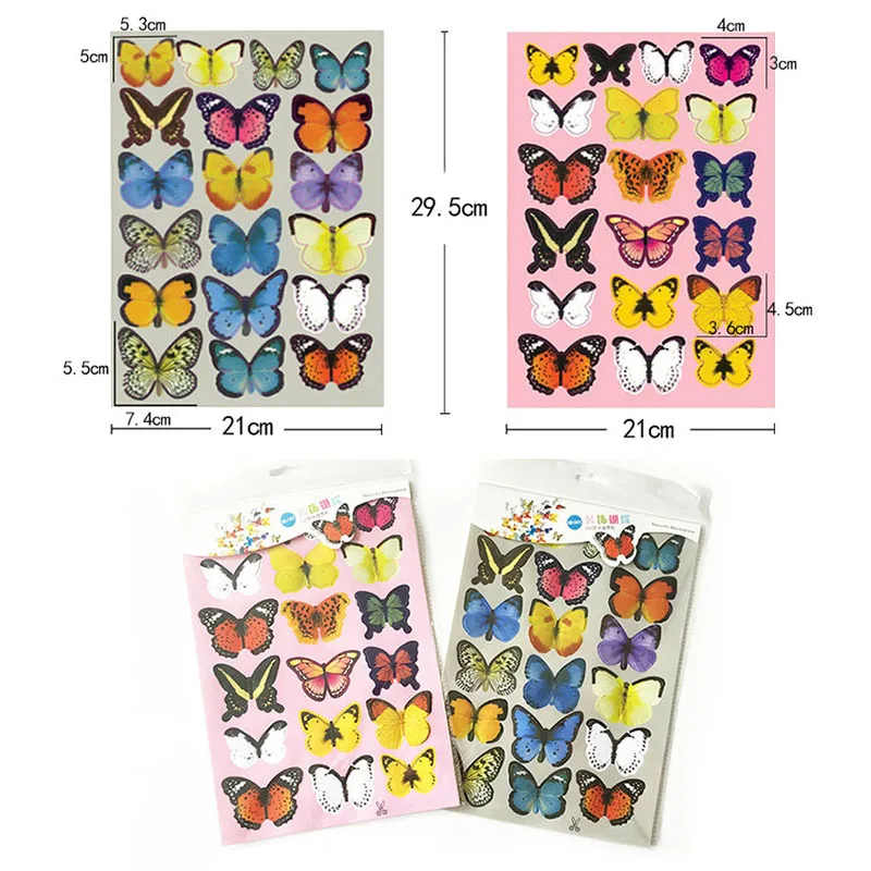 76pcs/lot 3D butterfly cartoon stationery sticker kawaii colorful children sticker toys for kids cute stationery creative gift
76pcs/lot 3D butterfly cartoon stationery sticker kawaii colorful children sticker toys for kids cute stationery creative gift
