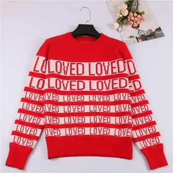 Kpop Red LOVED Sweater SUGA Same O Neck Autumn Winter Unisex Long Sleeve Knitted Sweaters Christmas Outerwears
Kpop Red LOVED Sweater SUGA Same O Neck Autumn Winter Unisex Long Sleeve Knitted Sweaters Christmas Outerwears