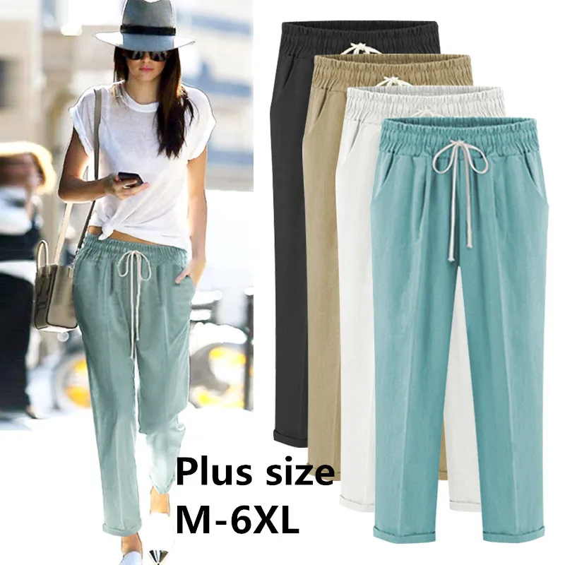 2019 Harem Pants Womens High Waist Loose Harem Full Length Pants Female Casual Trousers Plus Size 6XL OL Pants
2019 Harem Pants Womens High Waist Loose Harem Full Length Pants Female Casual Trousers Plus Size 6XL OL Pants