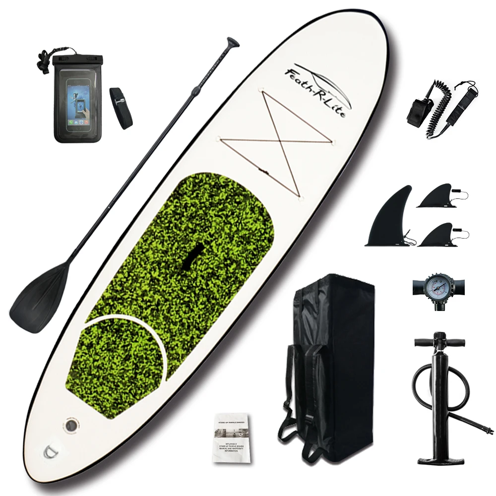 Inflatable Stand Up Paddle Board Sup-Board Surfboard Kayak Surf set 10'x30''x4''with Backpack,leash,pump,waterproof bag
Inflatable Stand Up Paddle Board Sup-Board Surfboard Kayak Surf set 10'x30''x4''with Backpack,leash,pump,waterproof bag