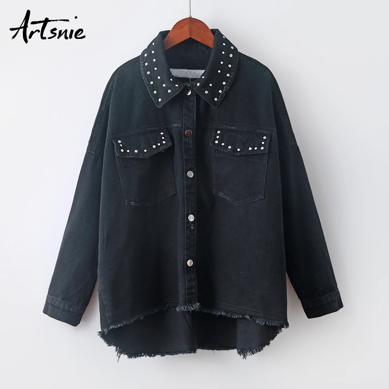 Artsnie diamonds streetwear denim women jacket spring 2019 double pockets boyfriend jeans casual jackets jaquetas feminino coats
Artsnie diamonds streetwear denim women jacket spring 2019 double pockets boyfriend jeans casual jackets jaquetas feminino coats