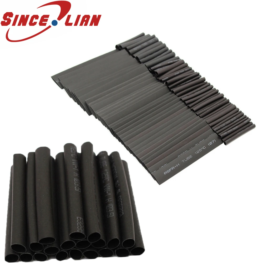 SINCELIAN 127 pcs Heat Shrink Tubing Black Tube Car Cable Sleeving Assortment Wrap Wire Kit With Polyolefin Shrink Tube
SINCELIAN 127 pcs Heat Shrink Tubing Black Tube Car Cable Sleeving Assortment Wrap Wire Kit With Polyolefin Shrink Tube