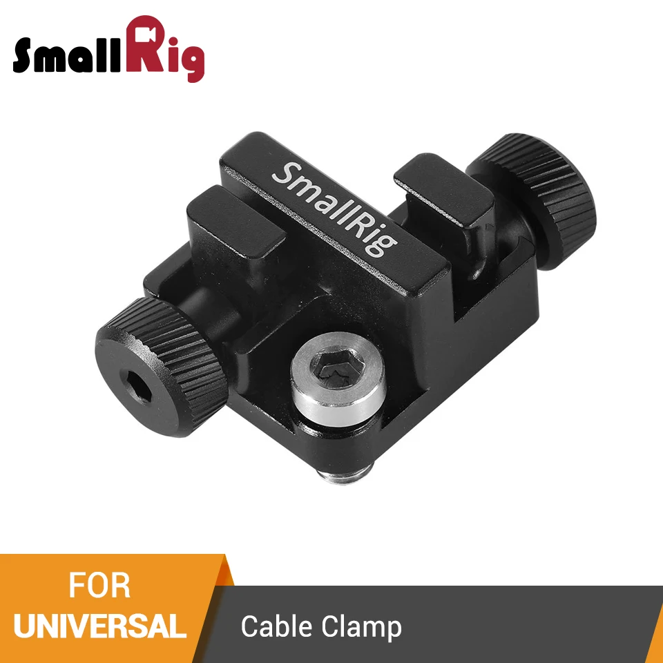 SmallRig Universal Cable Clamp With A 1/4”-20 Screw For Cables Diameter from 2-7mm To Mount On DSLR Camera/Monitor Cage - 2333
SmallRig Universal Cable Clamp With A 1/4”-20 Screw For Cables Diameter from 2-7mm To Mount On DSLR Camera/Monitor Cage - 2333